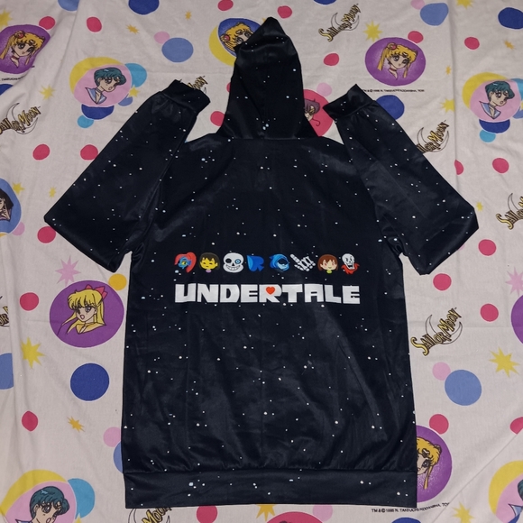 Undertale All Over Print Hoodie Hooded Sweatshirt Role Playing Video Game - Picture 2 of 7